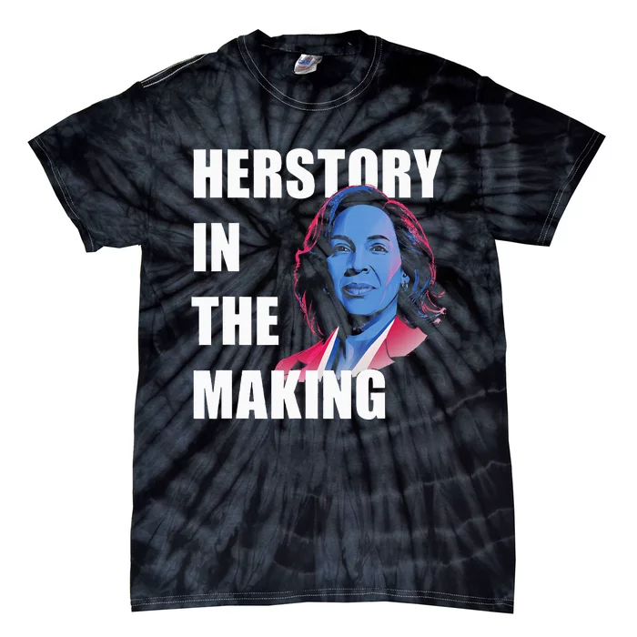 Herstory In The Making President American Flag Kamala Harris Tie-Dye T-Shirt