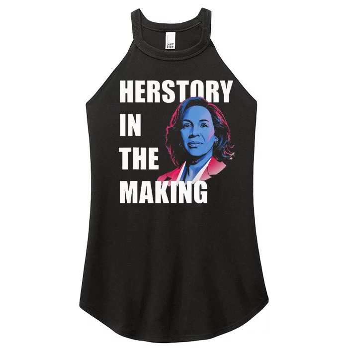 Herstory In The Making President American Flag Kamala Harris Women’s Perfect Tri Rocker Tank