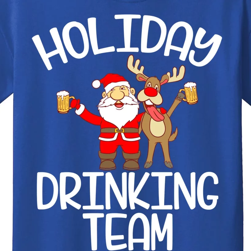 Holiday Ing Team Santa Claus Reindeer Xmas Cute Gift Kids T-Shirt