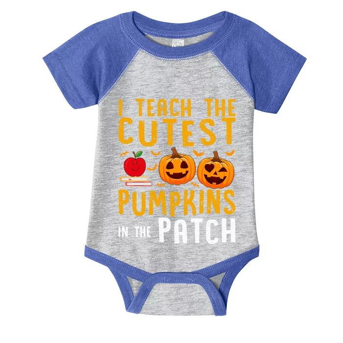 Halloween I Teach The Cutest Pumpkins In The Patch Gift Infant Baby Jersey Bodysuit