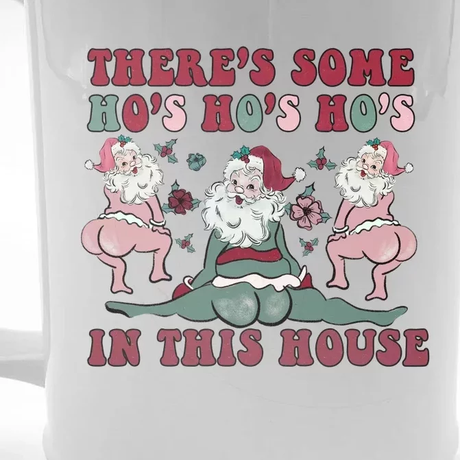 Hos In This House Gag Gift Christmas Front & Back Beer Stein