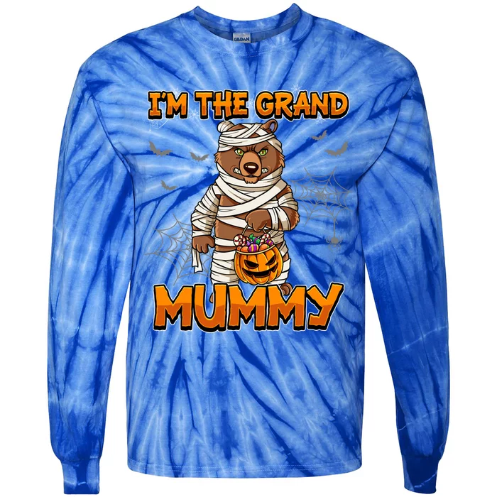 Halloween IM The Grand Mummy Grandma Halloween Great Gift Tie-Dye Long Sleeve Shirt