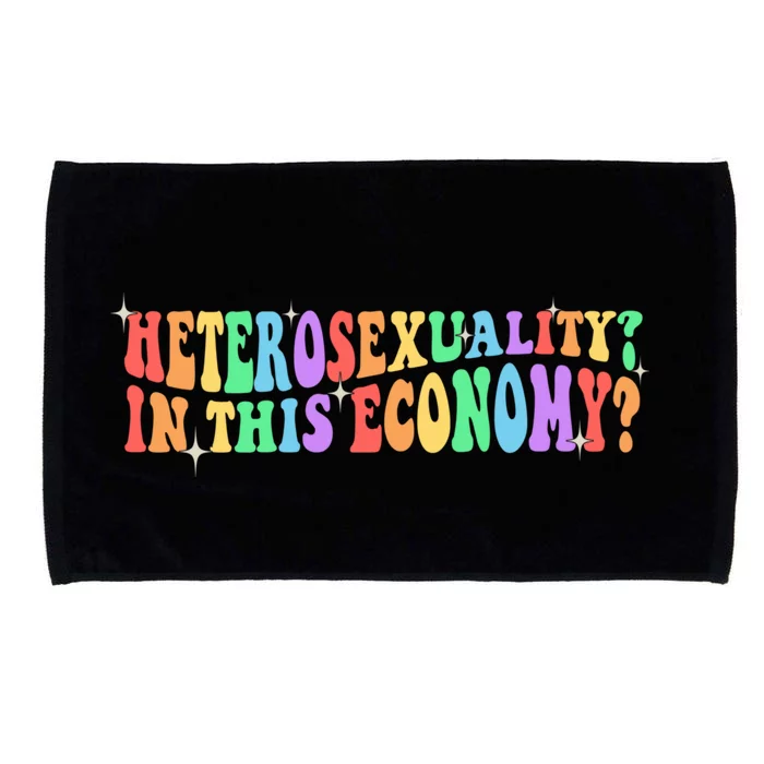 Heterosexuality In The Economy Sarcastic Heterosexual LGBTQ Microfiber Hand Towel