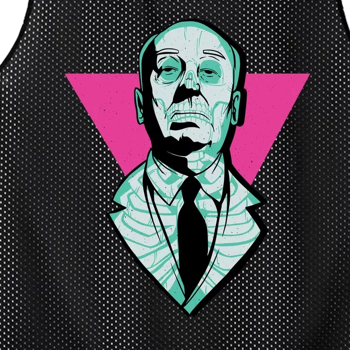 Hitchcock Neon Skull Mesh Reversible Basketball Jersey Tank