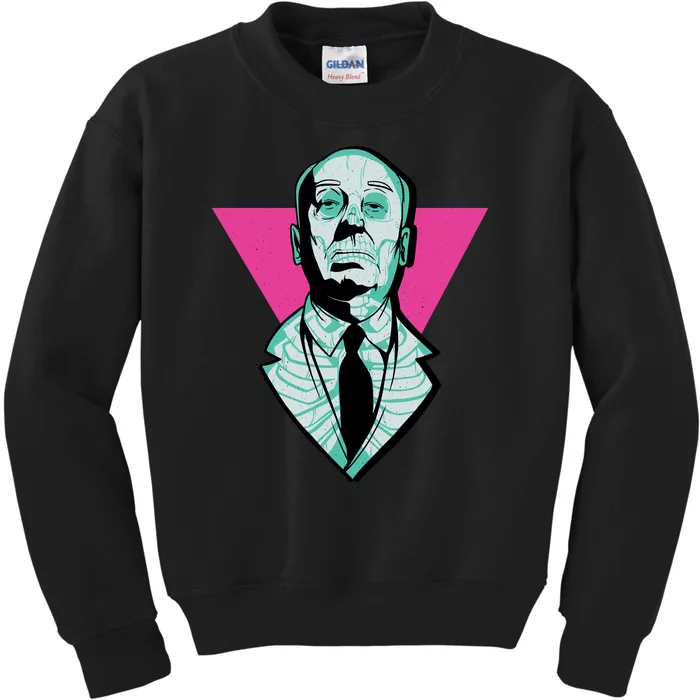 Hitchcock Neon Skull Kids Sweatshirt