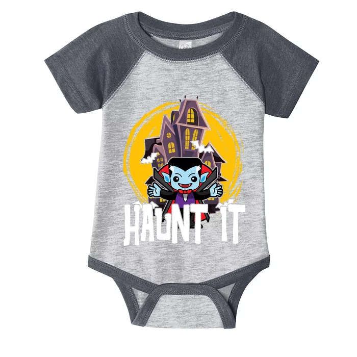 Haunt It Vampire Spooky Halloween Infant Baby Jersey Bodysuit