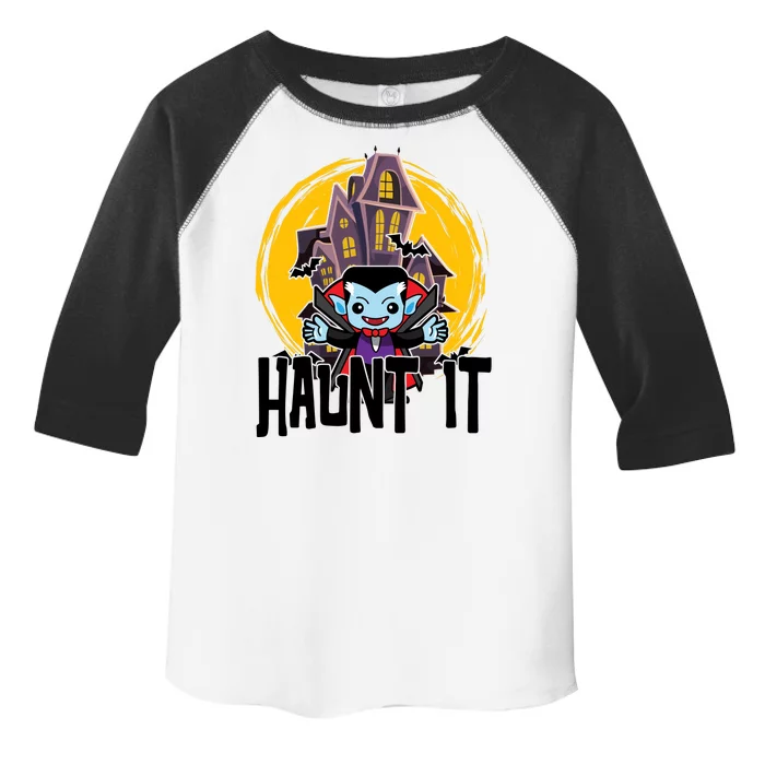 Haunt It Vampire Spooky Halloween Toddler Fine Jersey T-Shirt