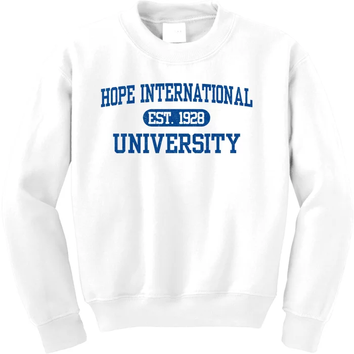 Hope International Vintage Arch University Kids Sweatshirt