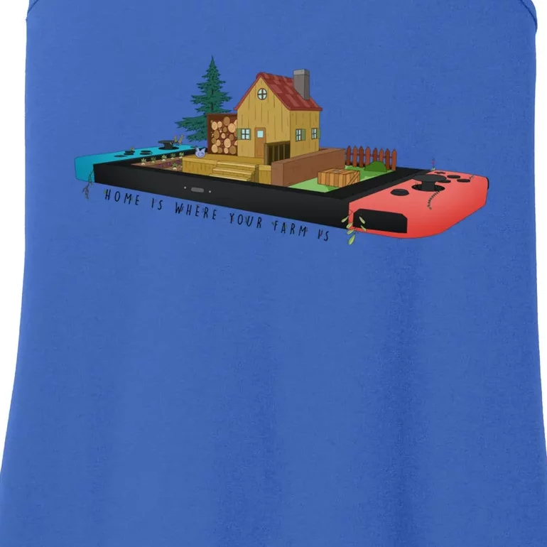 Home Is Where Your Farm Is Ladies Essential Tank