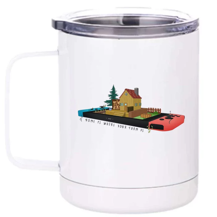 Home Is Where Your Farm Is Front & Back 12oz Stainless Steel Tumbler Cup