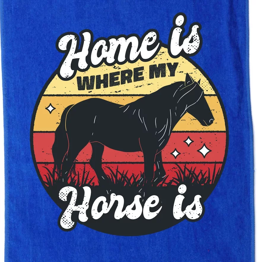 Home Is Where My Horse Is Platinum Collection Golf Towel