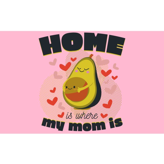 Home Is Where My Mom Is Pregnant Avocado Bumper Sticker