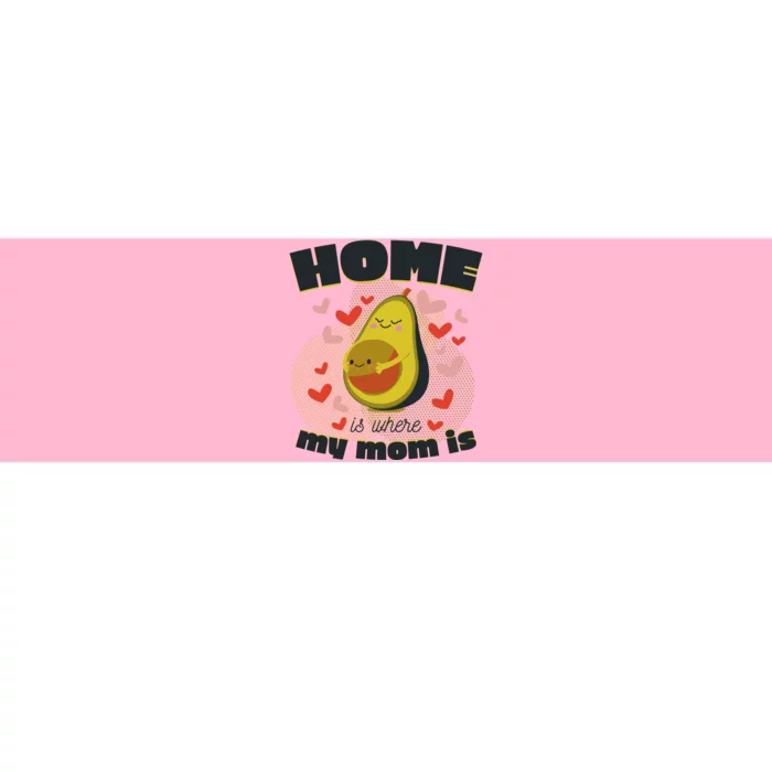 Home Is Where My Mom Is Pregnant Avocado Bumper Sticker