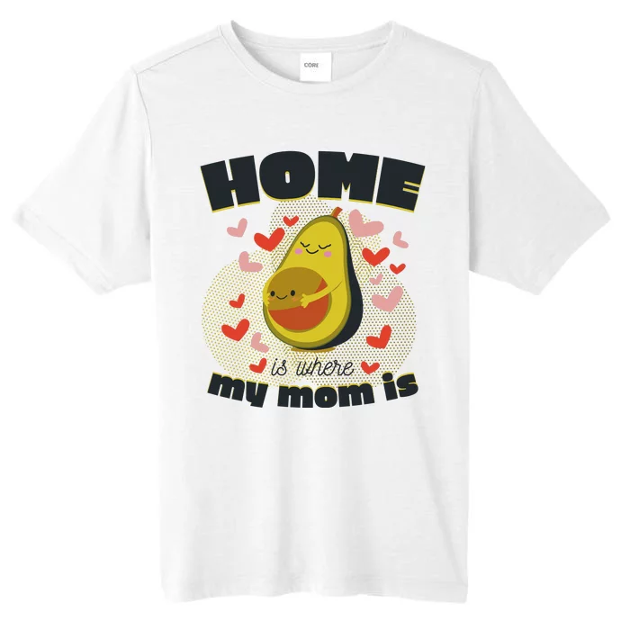 Home Is Where My Mom Is Pregnant Avocado ChromaSoft Performance T-Shirt