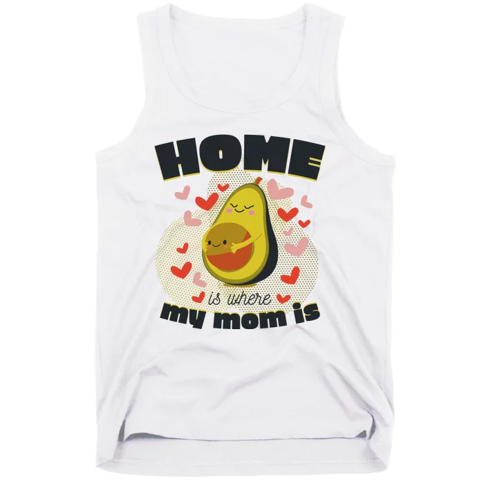 Home Is Where My Mom Is Pregnant Avocado Tank Top