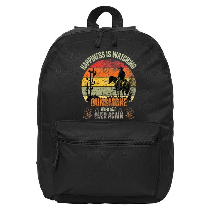 Happiness Is Watching Gunsmoke Over 16 in Basic Backpack