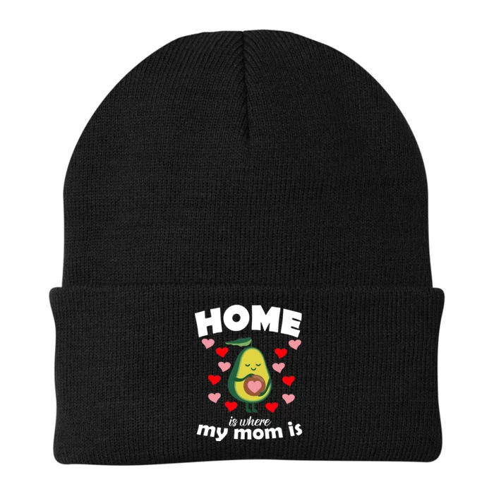 Home Is Where My Mom Is Knit Cap Winter Beanie