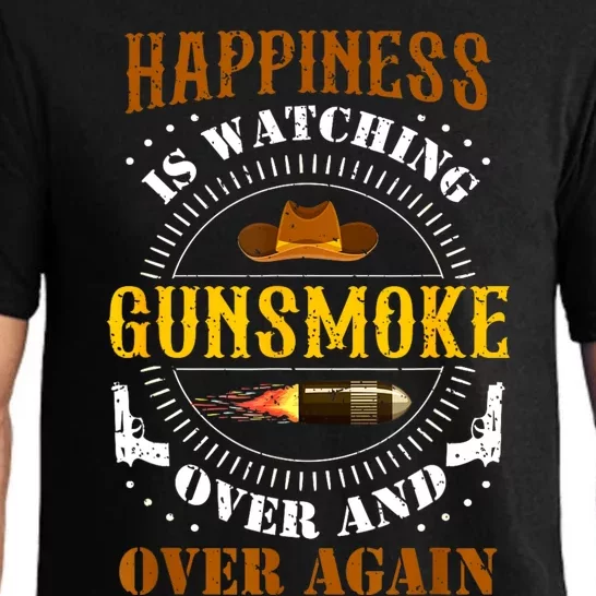 Happiness Is Watching Gunsmoke Over And Over Again Cowboys Pajama Set