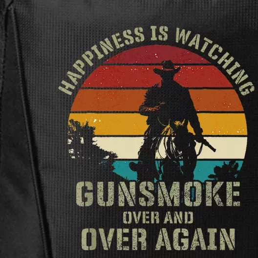 Happiness Is Watching Gunsmoke Over And Over Again Cowboys City Backpack