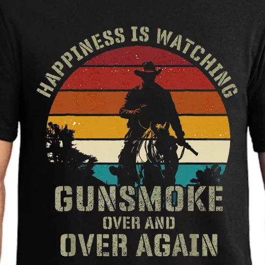 Happiness Is Watching Gunsmoke Over And Over Again Cowboys Pajama Set