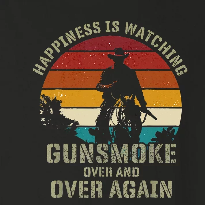 Happiness Is Watching Gunsmoke Over And Over Again Cowboys Toddler Long Sleeve Shirt