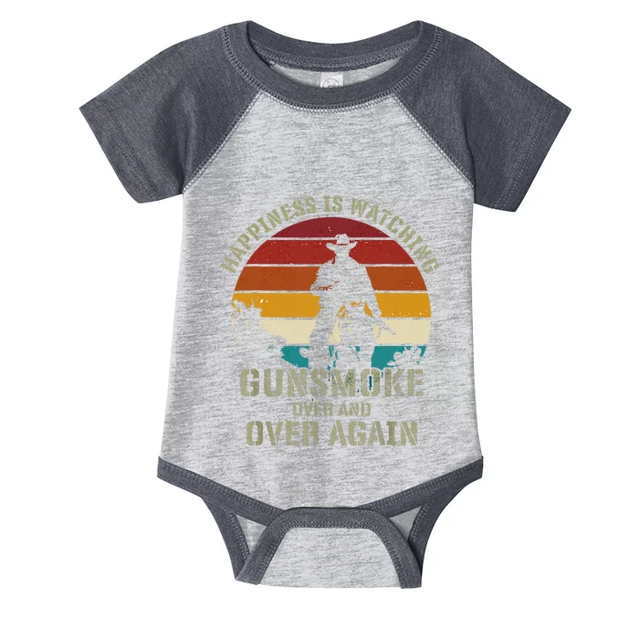 Happiness Is Watching Gunsmoke Over And Over Again Cowboys Infant Baby Jersey Bodysuit