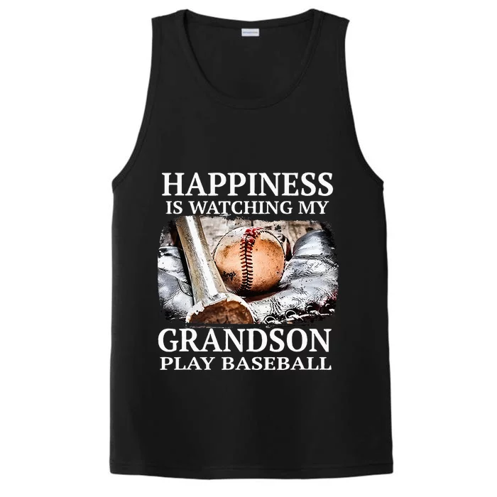 Happiness Is Watching My Grandson Play Baseball Performance Tank