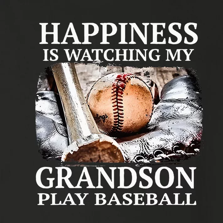 Happiness Is Watching My Grandson Play Baseball Toddler Long Sleeve Shirt