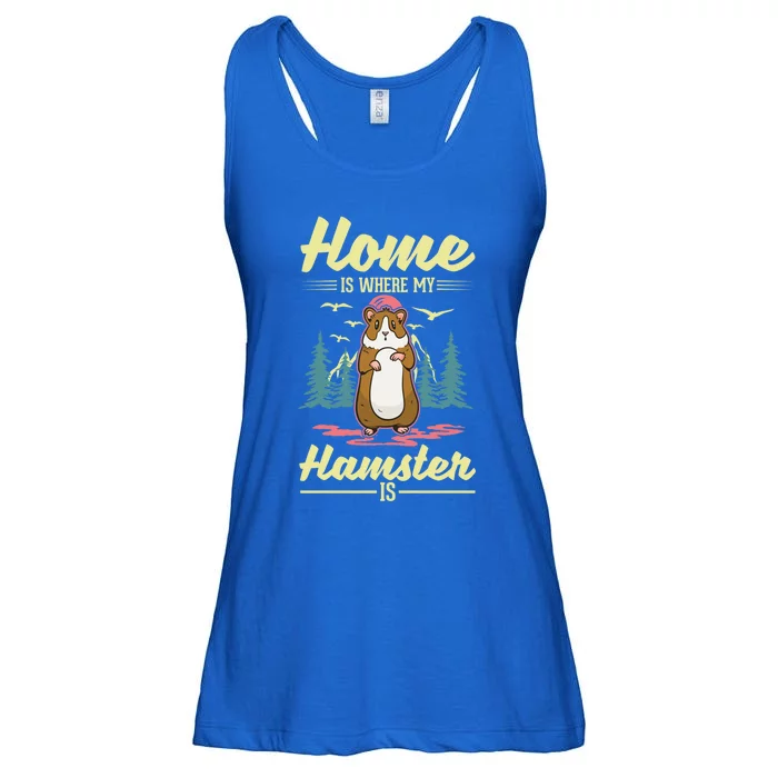 Home Is Where My Hamster Is Hamster Great Gift Ladies Essential Flowy Tank