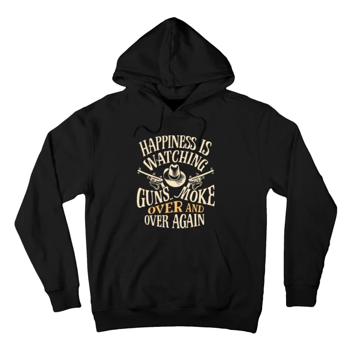 Happiness Is Watching Gunsmoke Over And Over Again Cow Hoodie