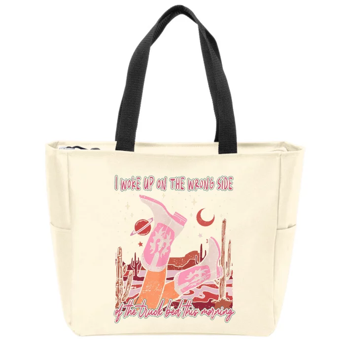 H.Ardy I Woke Up On The Wrong Side Of The Truck Bed Funny Zip Tote Bag