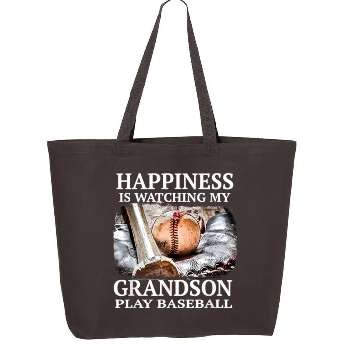 Happiness Is Watching My Grandson Play Baseball 25L Jumbo Tote