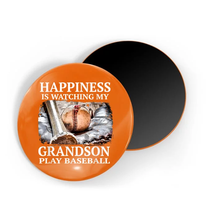 Happiness Is Watching My Grandson Play Baseball Magnet