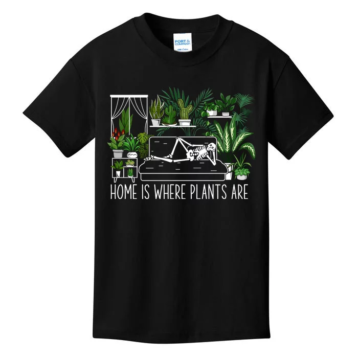 Home Is Where My Plants Are House Plant Kids T-Shirt