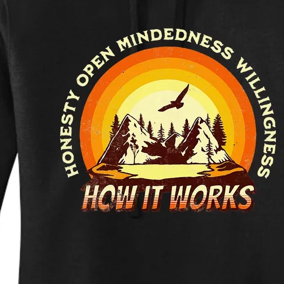 How It Works Sobriety 12 Step Aa Na Recovery Women's Pullover Hoodie