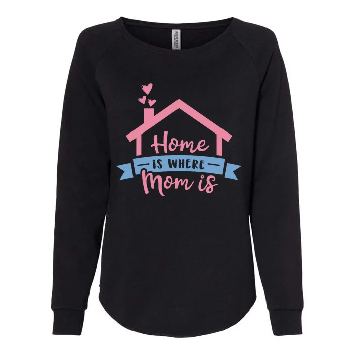 Home Is Where Mom Is Womens California Wash Sweatshirt