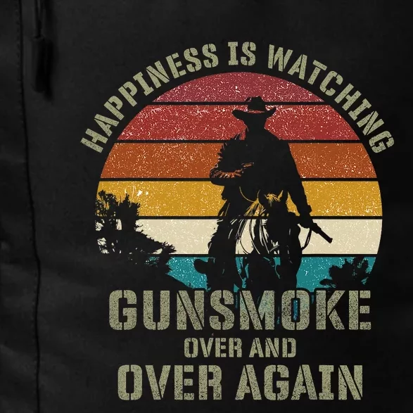 Happiness Is Watching Gunsmoke Over And Over Again Cowboys Daily Commute Backpack