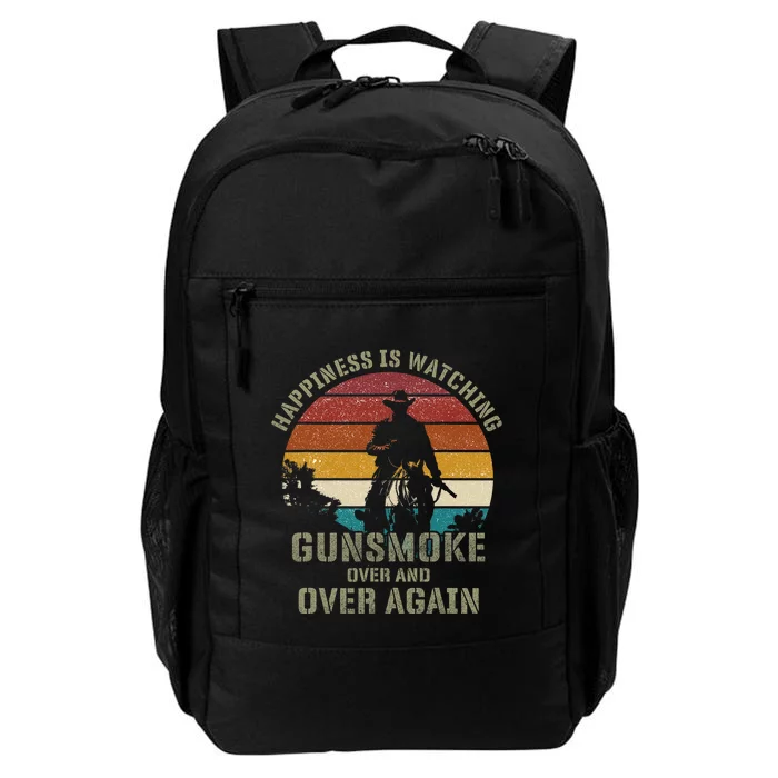 Happiness Is Watching Gunsmoke Over And Over Again Cowboys Daily Commute Backpack