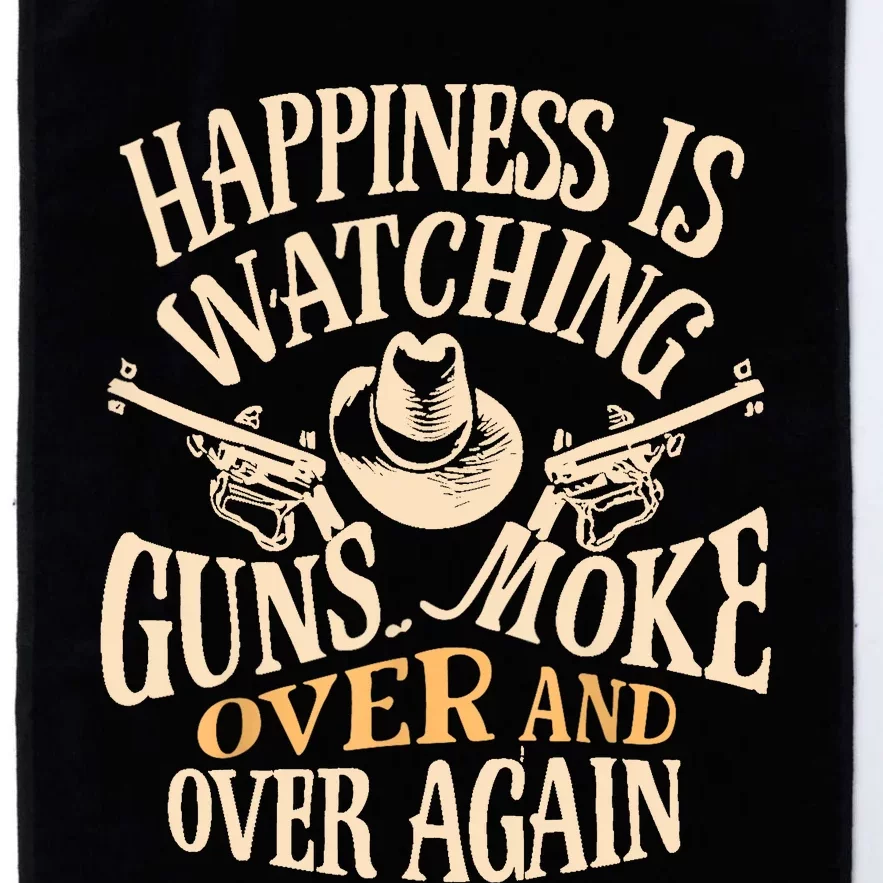 Happiness Is Watching Gunsmoke Over And Over Again Cowboys Platinum Collection Golf Towel