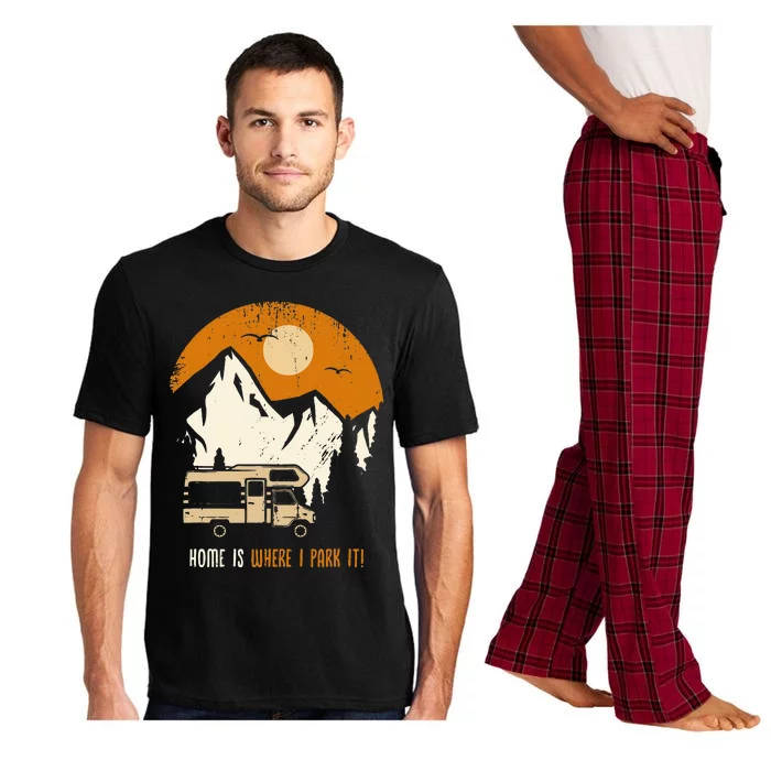 Home Is Where I Park My RV And Motorhome Fun Vintage Pajama Set