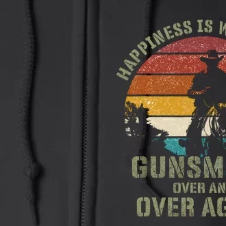 Happiness Is Watching Gunsmoke Over And Over Again Cowboys Full Zip Hoodie