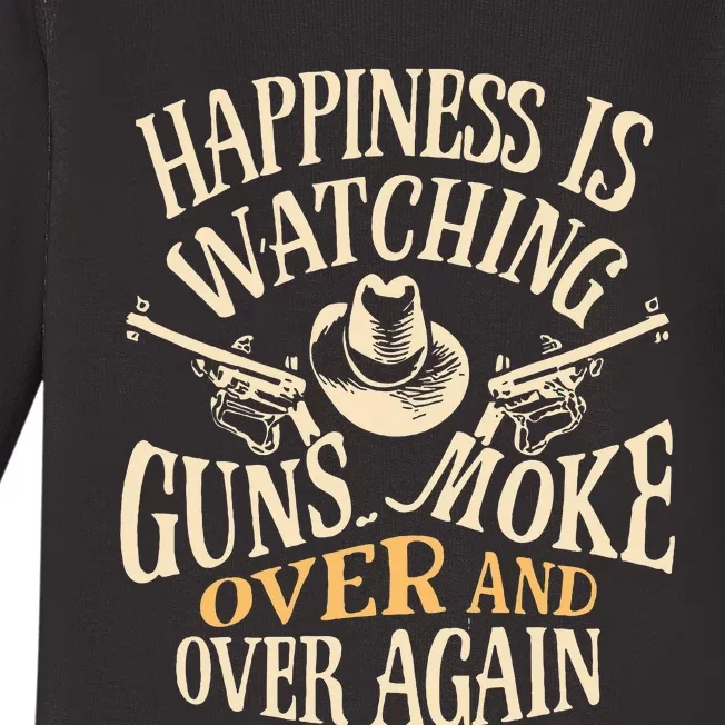 Happiness Is Watching Gunsmoke Baby Long Sleeve Bodysuit