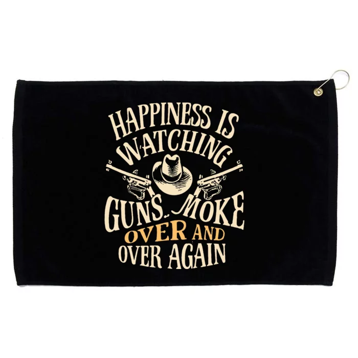 Happiness Is Watching Gunsmoke Grommeted Golf Towel