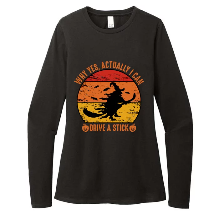 Halloween Ideas Why Yes Actually I Can Drive A Stick Womens CVC Long Sleeve Shirt