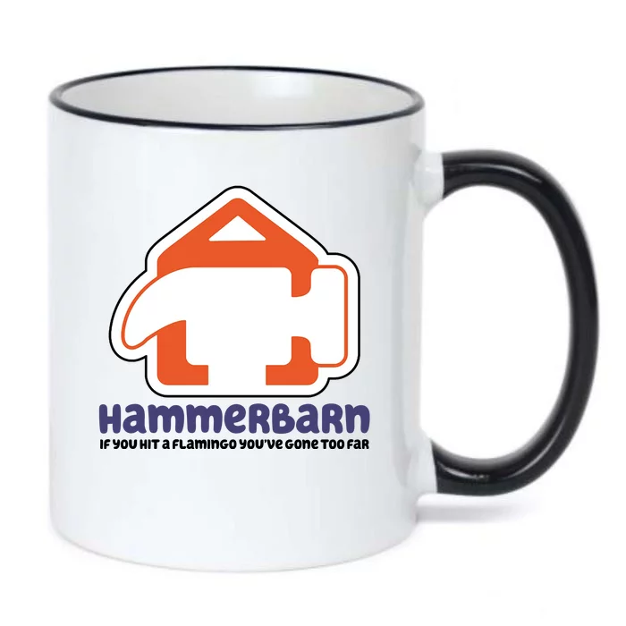 Hammerbarn If You Hit A Flamingo You're Gone Too Far Black Color Changing Mug