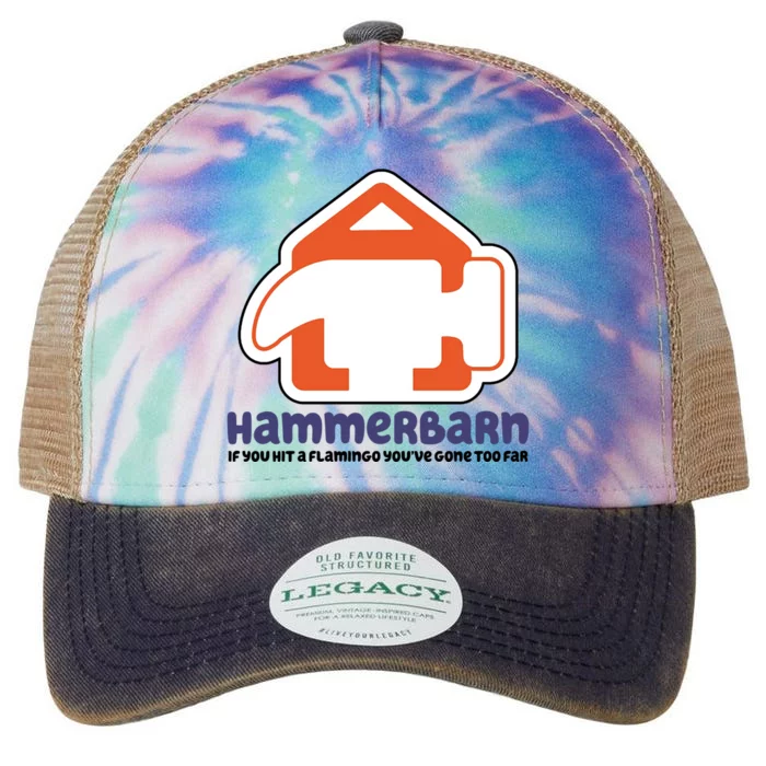 Hammerbarn If You Hit A Flamingo You're Gone Too Far Legacy Tie Dye Trucker Hat