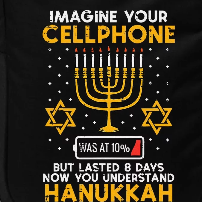 Hanukkah Imagine Your Cellphone Chanukah Jew Impact Tech Backpack