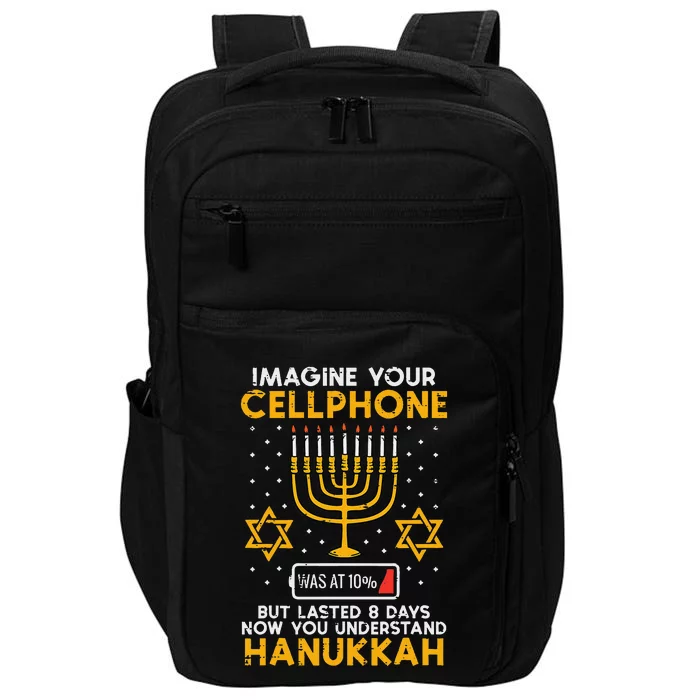 Hanukkah Imagine Your Cellphone Chanukah Jew Impact Tech Backpack