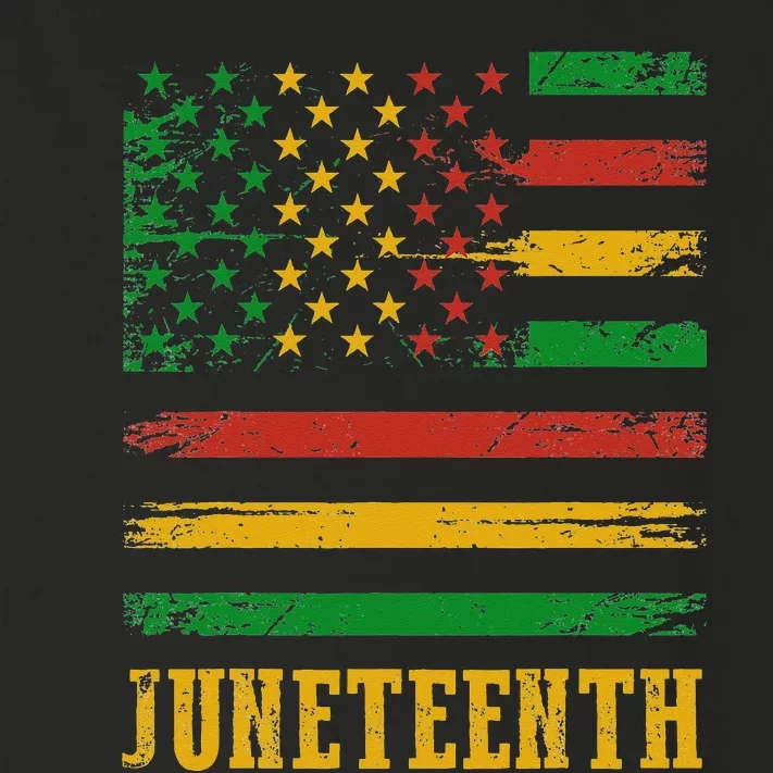 Happy Juneteenth 1865 American Flag Melanin Black Pride Toddler Long Sleeve Shirt