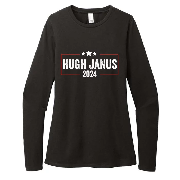 Hugh Janus 24 For President Funny Election Womens CVC Long Sleeve Shirt